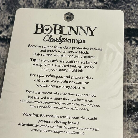 BoBunny SANTA DEAR Clear Stamp #SSD313 Holiday Santa - Picture 6 of 7